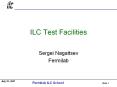 ILC Test Facilities PowerPoint PPT Presentation