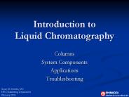 Introduction to    Liquid Chromatography
