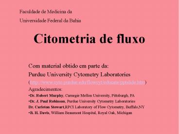 Citometria de fluxo