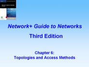 Chapter 6:  Topologies and Access Methods