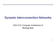Dynamic Interconnection Networks