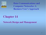 Network Design and Management