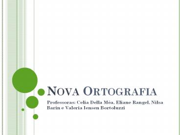 Nova Ortografia