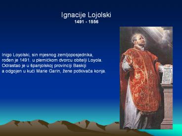 Ignacije Lojolski