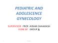 PEDIATRIC AND ADOLESCENCE GYNECOLOGY PowerPoint PPT Presentation