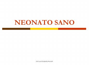 NEONATO SANO