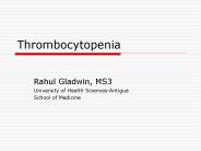 Thrombocytopenia
