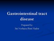 Gastrointestinal tract disease