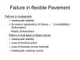 Failure in flexible Pavement PowerPoint PPT Presentation