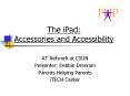 The iPad: Accessories and Accessibility PowerPoint PPT Presentation
