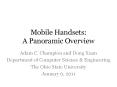 Mobile Handsets: A Panoramic Overview PowerPoint PPT Presentation