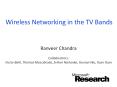Wireless Networking in the TV Bands PowerPoint PPT Presentation