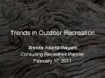 Trends in Outdoor Recreation PowerPoint PPT Presentation