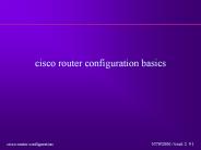 cisco router configuration basics