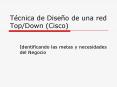 Tйcnica de Diseсo de una red Top/Down (Cisco) PowerPoint PPT Presentation