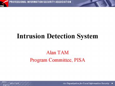 Intrusion Detection System
