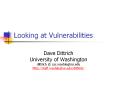 Looking at Vulnerabilities PowerPoint PPT Presentation
