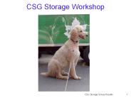 CSG Storage Workshop