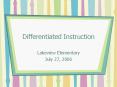 Differentiated Instruction PowerPoint PPT Presentation