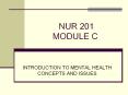 NUR 201 MODULE C PowerPoint PPT Presentation