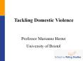 Tackling Domestic Violence PowerPoint PPT Presentation