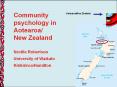 Community psychology in Aotearoa/ New Zealand PowerPoint PPT Presentation
