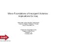 Micro-Foundations of Insurgent Violence: Implications for Iraq PowerPoint PPT Presentation