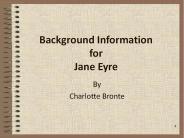 Background Information for Jane Eyre
