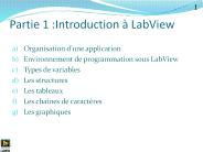 Partie 1 :Introduction а LabView
