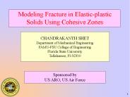Modeling Fracture in Elastic-plastic Solids Using Cohesive Zones