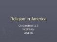 Religion in America PowerPoint PPT Presentation