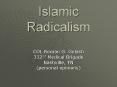 Islamic Radicalism PowerPoint PPT Presentation