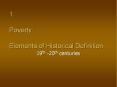 1. Poverty:  Elements of Historical Definition PowerPoint PPT Presentation