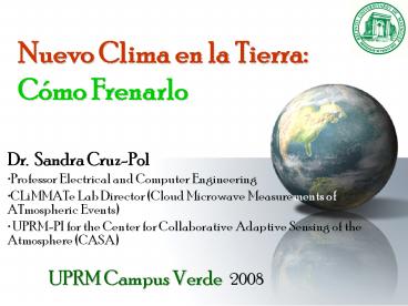 Nuevo Clima en la Tierra: C