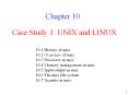 Case Study 1: UNIX and LINUX PowerPoint PPT Presentation