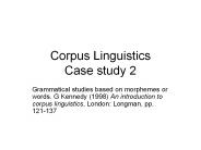 Corpus Linguistics Case study 2