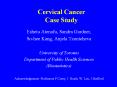 Cervical Cancer Case Study PowerPoint PPT Presentation