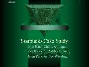 Starbucks Case Study