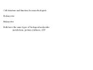 Cell structure and function for microbiologists