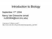 Introduction to Biology
