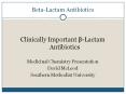 Beta-Lactam Antibiotics PowerPoint PPT Presentation