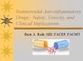 Nonsteroidal Anti-inflammatory Drugs: Safety, Toxicity, and Clinical Implications PowerPoint PPT Presentation