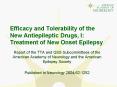 Efficacy and Tolerability of the New Antiepileptic Drugs PowerPoint PPT Presentation