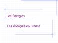 Les Йnergies PowerPoint PPT Presentation