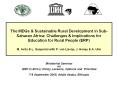 The MDGs & Sustainable Rural Development in Sub-Saharan Africa: Challenges & Implications for Education for Rural People (ERP) PowerPoint PPT Presentation