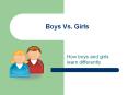 Boys Vs. Girls PowerPoint PPT Presentation