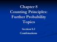 Chapter 8 Counting Principles: Further Probability Topics PowerPoint PPT Presentation