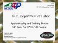 N.C. Department of Labor PowerPoint PPT Presentation
