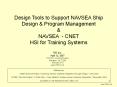 Design Tools to Support NAVSEA Ship Design PowerPoint PPT Presentation