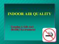 INDOOR AIR QUALITY PowerPoint PPT Presentation